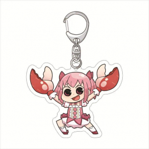 Puella Magi Madoka Magica Mica Keychain Lovely Baby Bag Charms Hanging Face Friends Key Chain Móc Khóa In Theo Yêu Cầu, Chất Liệu Mica Trong Suốt In 2 Mặt , Dày 4mm