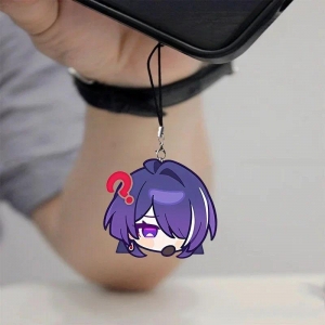 Q Version Anime Honkai Star Rail Model Herta Raiden Bosenmori Mei Phone Chain Cute Cartoon Móc Khóa In Theo Yêu Cầu, Chất Liệu Mica Trong Suốt In 2 Mặt , Dày 4mm