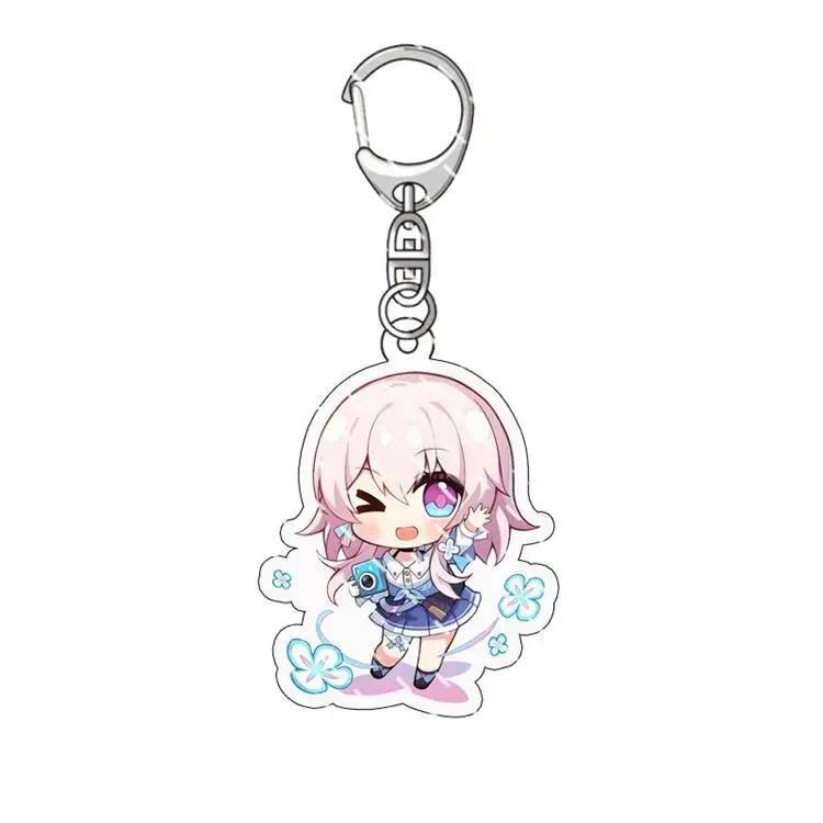 Q Version Honkai Star Rail Anime Keychain Wuwubo Men Key Chain For Women Kawaii Exquisite Móc Khóa In Theo Yêu Cầu, Chất Liệu Mica Trong Suốt In 2 Mặt , Dày 4mm 3 Q Version Honkai Star Rail Anime Keychain Wuwubo Men Key Chain For Women Kawaii Exquisite Móc Khóa In Theo Yêu Cầu, Chất Liệu Mica Trong Suốt In 2 Mặt , Dày 4mm - Ảnh 3
