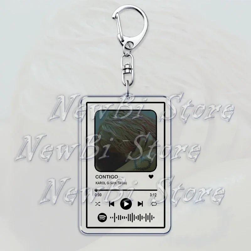 Qlona Cartoon Keychain For Women Bag Accessories Music Bonito Bichota Tng Pendant Micas Móc Khóa In Theo Yêu Cầu, Chất Liệu Mica Trong Suốt In 2 Mặt , Dày 4mm 7 Qlona Cartoon Keychain For Women Bag Accessories Music Bonito Bichota Tng Pendant Micas Móc Khóa In Theo Yêu Cầu, Chất Liệu Mica Trong Suốt In 2 Mặt , Dày 4mm - Ảnh 7