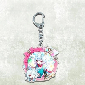 Raiden Shogun Sigewinne Mualani Yumemizuki Mizuki Nahida Furina Kinich Mica Brooch Genshin Móc Khóa In Theo Yêu Cầu, Chất Liệu Mica Trong Suốt In 2 Mặt , Dày 4mm