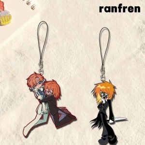 Ranfren Anime Mobile Phone Lanyard Keychain Women Keychain Enamel Keychain Acrylic Car Móc Khóa In Theo Yêu Cầu, Chất Liệu Mica Trong Suốt In 2 Mặt , Dày 4mm