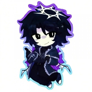 Rblx Forsaken Acrylic Keychains Two Time & Azure, Cute Cartoon Game Character Pendant Móc Khóa In Theo Yêu Cầu, Chất Liệu Mica Trong Suốt In 2 Mặt , Dày 4mm