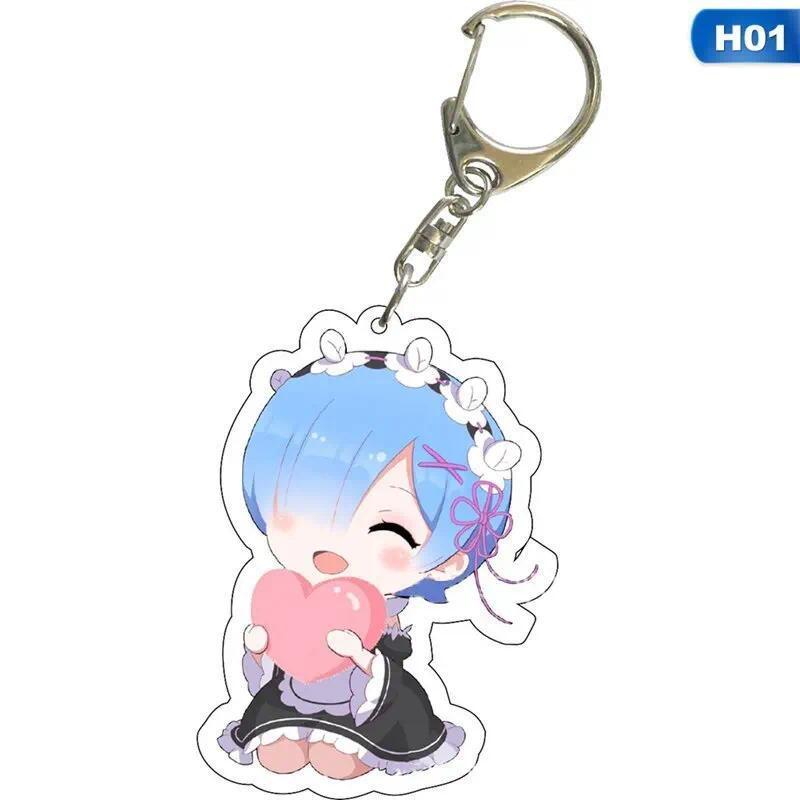 Re In A Different World From Zero Mica New Lovely Bag Charm Keychain Hanging Fan Key Chain Móc Khóa In Theo Yêu Cầu, Chất Liệu Mica Trong Suốt In 2 Mặt , Dày 4mm 2 Re In A Different World From Zero Mica New Lovely Bag Charm Keychain Hanging Fan Key Chain Móc Khóa In Theo Yêu Cầu, Chất Liệu Mica Trong Suốt In 2 Mặt , Dày 4mm - Ảnh 2