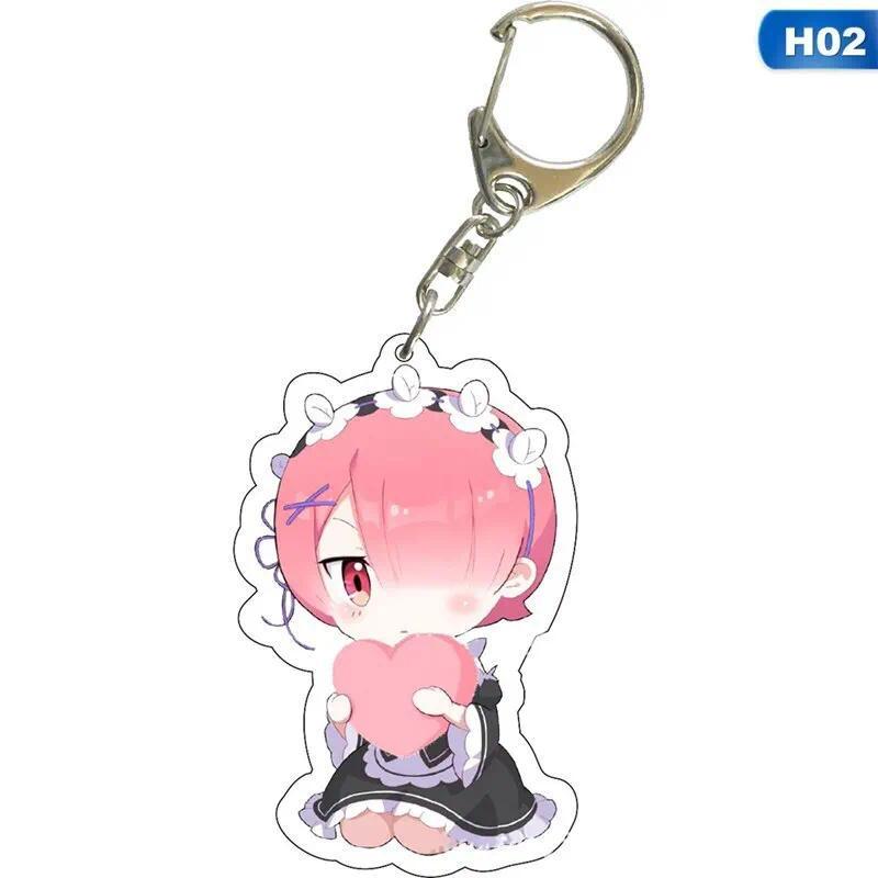 Re In A Different World From Zero Mica New Lovely Bag Charm Keychain Hanging Fan Key Chain Móc Khóa In Theo Yêu Cầu, Chất Liệu Mica Trong Suốt In 2 Mặt , Dày 4mm 4 Re In A Different World From Zero Mica New Lovely Bag Charm Keychain Hanging Fan Key Chain Móc Khóa In Theo Yêu Cầu, Chất Liệu Mica Trong Suốt In 2 Mặt , Dày 4mm - Ảnh 4