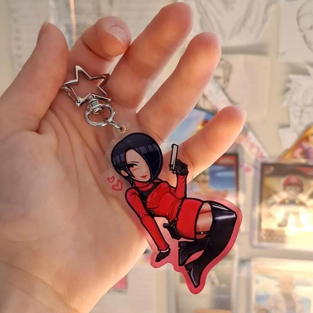 Resident Evil Leon Keychain & Ada Collectible Anime Game Character Keyring For Fans Móc Khóa In Theo Yêu Cầu, Chất Liệu Mica Trong Suốt In 2 Mặt , Dày 4mm 1 Resident Evil Leon Keychain & Ada Collectible Anime Game Character Keyring For Fans Móc Khóa In Theo Yêu Cầu, Chất Liệu Mica Trong Suốt In 2 Mặt , Dày 4mm