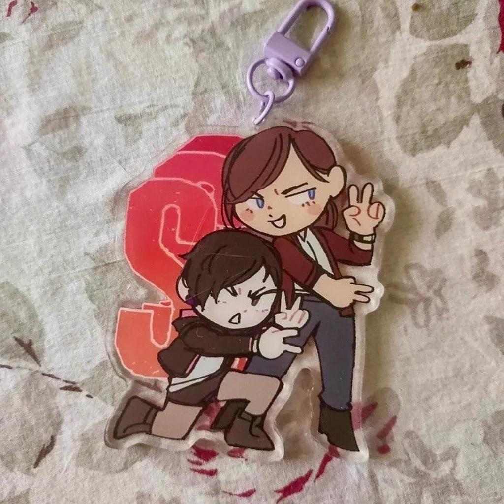 Resident Evil S-rank Co-op Charm Keychain Anime Game Collectible Metal Badge Keyring For Fans Móc Khóa In Theo Yêu Cầu, Chất Liệu Mica Trong Suốt In 2 Mặt , Dày 4mm 2 Resident Evil S-rank Co-op Charm Keychain Anime Game Collectible Metal Badge Keyring For Fans Móc Khóa In Theo Yêu Cầu, Chất Liệu Mica Trong Suốt In 2 Mặt , Dày 4mm - Ảnh 2