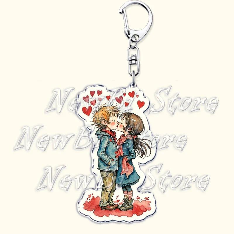 Retro Art Vintage Love Girls Boy Keychains For Accessories Bag Poetry Flower Illustration Key Móc Khóa In Theo Yêu Cầu, Chất Liệu Mica Trong Suốt In 2 Mặt , Dày 4mm 11 Retro Art Vintage Love Girls Boy Keychains For Accessories Bag Poetry Flower Illustration Key Móc Khóa In Theo Yêu Cầu, Chất Liệu Mica Trong Suốt In 2 Mặt , Dày 4mm - Ảnh 11