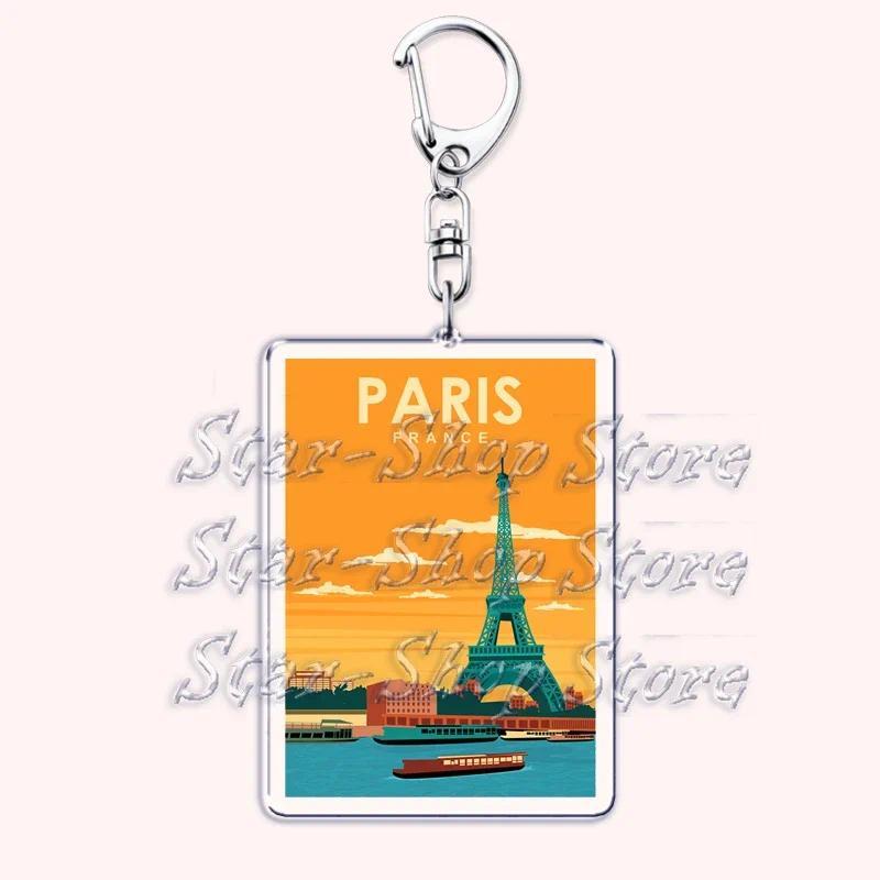 Retro France I Love Paris Eiffel Tower Keychains French Stamps Keyring Key Chain Jewelry Móc Khóa In Theo Yêu Cầu, Chất Liệu Mica Trong Suốt In 2 Mặt , Dày 4mm 11 Retro France I Love Paris Eiffel Tower Keychains French Stamps Keyring Key Chain Jewelry Móc Khóa In Theo Yêu Cầu, Chất Liệu Mica Trong Suốt In 2 Mặt , Dày 4mm - Ảnh 11