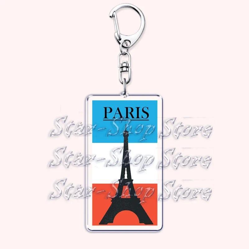 Retro France I Love Paris Eiffel Tower Keychains French Stamps Keyring Key Chain Jewelry Móc Khóa In Theo Yêu Cầu, Chất Liệu Mica Trong Suốt In 2 Mặt , Dày 4mm 12 Retro France I Love Paris Eiffel Tower Keychains French Stamps Keyring Key Chain Jewelry Móc Khóa In Theo Yêu Cầu, Chất Liệu Mica Trong Suốt In 2 Mặt , Dày 4mm - Ảnh 12