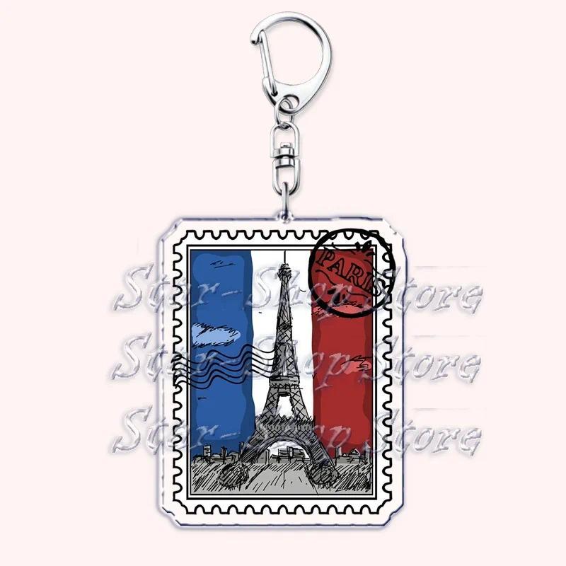 Retro France I Love Paris Eiffel Tower Keychains French Stamps Keyring Key Chain Jewelry Móc Khóa In Theo Yêu Cầu, Chất Liệu Mica Trong Suốt In 2 Mặt , Dày 4mm 18 Retro France I Love Paris Eiffel Tower Keychains French Stamps Keyring Key Chain Jewelry Móc Khóa In Theo Yêu Cầu, Chất Liệu Mica Trong Suốt In 2 Mặt , Dày 4mm - Ảnh 18