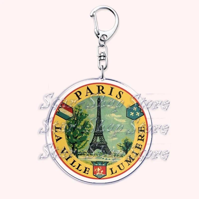 Retro France I Love Paris Eiffel Tower Keychains French Stamps Keyring Key Chain Jewelry Móc Khóa In Theo Yêu Cầu, Chất Liệu Mica Trong Suốt In 2 Mặt , Dày 4mm 24 Retro France I Love Paris Eiffel Tower Keychains French Stamps Keyring Key Chain Jewelry Móc Khóa In Theo Yêu Cầu, Chất Liệu Mica Trong Suốt In 2 Mặt , Dày 4mm - Ảnh 24