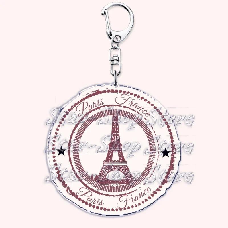 Retro France I Love Paris Eiffel Tower Keychains French Stamps Keyring Key Chain Jewelry Móc Khóa In Theo Yêu Cầu, Chất Liệu Mica Trong Suốt In 2 Mặt , Dày 4mm 6 Retro France I Love Paris Eiffel Tower Keychains French Stamps Keyring Key Chain Jewelry Móc Khóa In Theo Yêu Cầu, Chất Liệu Mica Trong Suốt In 2 Mặt , Dày 4mm - Ảnh 6