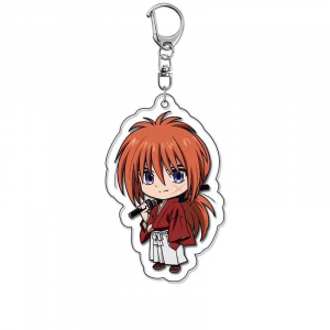 Rurouni Kenshin Mica Keychain Campus Relate Keychain Cultural Creativity Friends Bag Charms Móc Khóa In Theo Yêu Cầu, Chất Liệu Mica Trong Suốt In 2 Mặt , Dày 4mm