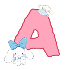 Sanrio Cinnamoroll Keychain Cute Letters Mica 2 Sides Unique Design Made Of Transparent Mica Móc Khóa In Theo Yêu Cầu, Chất Liệu Mica Trong Suốt In 2 Mặt , Dày 4mm