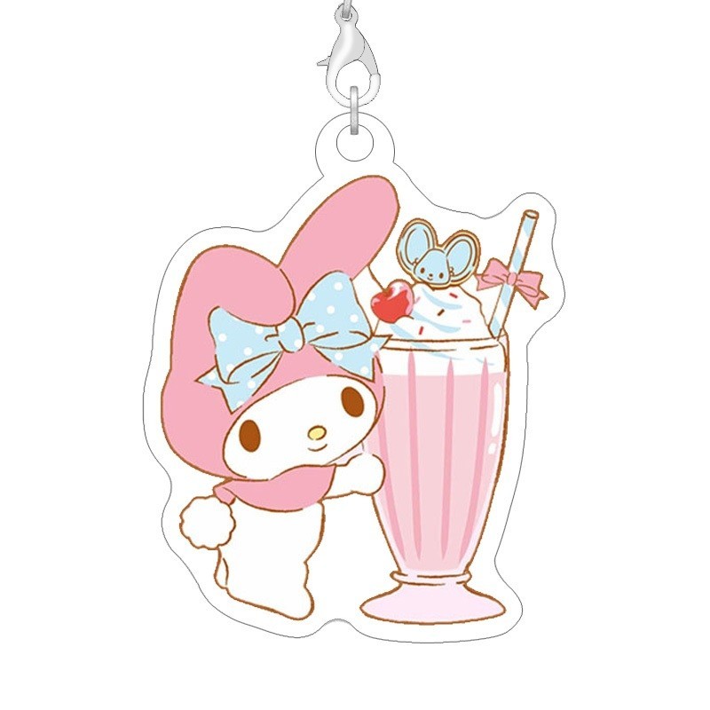 Sanrio Kuromi Phone Strap Barrel Lanyard Acrylic Pendant Cartoon Bag Charm Phone Accessories Móc Khóa In Theo Yêu Cầu, Chất Liệu Mica Trong Suốt In 2 Mặt , Dày 4mm 3 Sanrio Kuromi Phone Strap Barrel Lanyard Acrylic Pendant Cartoon Bag Charm Phone Accessories Móc Khóa In Theo Yêu Cầu, Chất Liệu Mica Trong Suốt In 2 Mặt , Dày 4mm - Ảnh 3