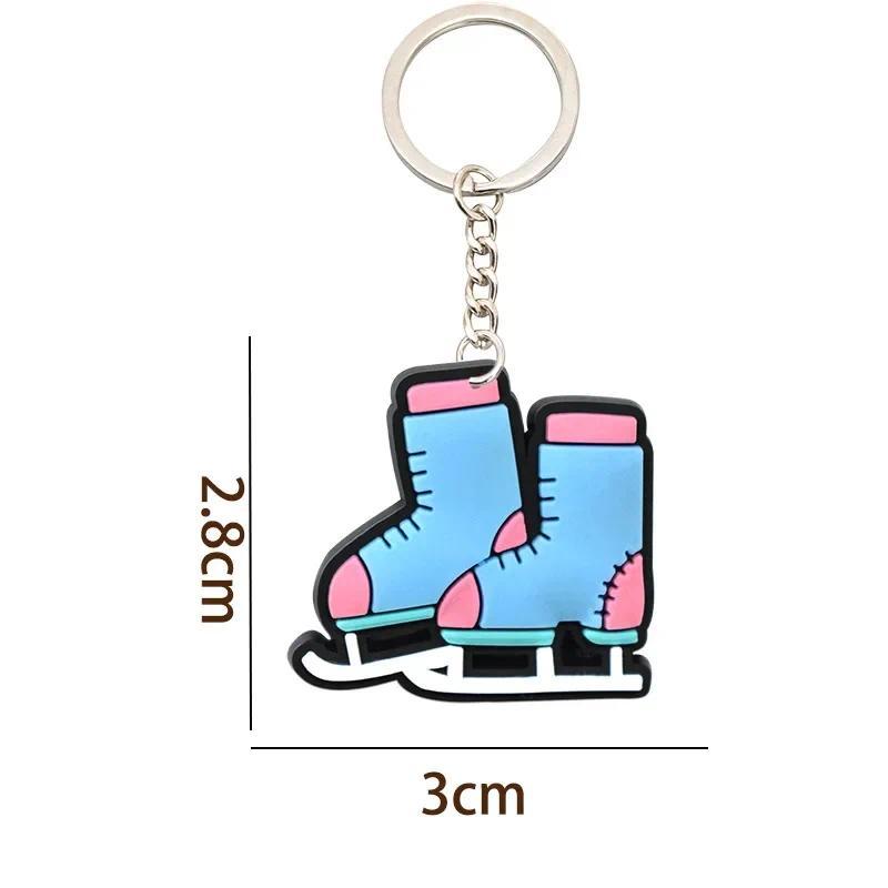 Skating Shoes Pink Pvc Soft Rubber Cartoon Keychain Fan Collectible Pendent Key Chain Toy For Móc Khóa In Theo Yêu Cầu, Chất Liệu Mica Trong Suốt In 2 Mặt , Dày 4mm 6 Skating Shoes Pink Pvc Soft Rubber Cartoon Keychain Fan Collectible Pendent Key Chain Toy For Móc Khóa In Theo Yêu Cầu, Chất Liệu Mica Trong Suốt In 2 Mặt , Dày 4mm - Ảnh 6