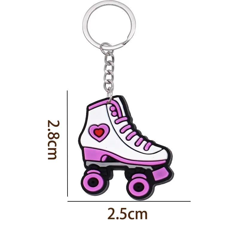 Skating Shoes Pink Pvc Soft Rubber Cartoon Keychain Fan Collectible Pendent Key Chain Toy For Móc Khóa In Theo Yêu Cầu, Chất Liệu Mica Trong Suốt In 2 Mặt , Dày 4mm 9 Skating Shoes Pink Pvc Soft Rubber Cartoon Keychain Fan Collectible Pendent Key Chain Toy For Móc Khóa In Theo Yêu Cầu, Chất Liệu Mica Trong Suốt In 2 Mặt , Dày 4mm - Ảnh 9
