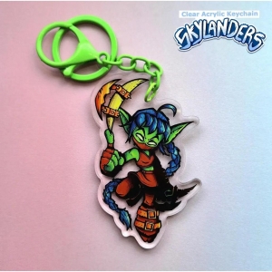 Skylanders 3" Clear Acrylic Keychain - Character Collectible Bag Charm Pvc Fidget Toy T For Móc Khóa In Theo Yêu Cầu, Chất Liệu Mica Trong Suốt In 2 Mặt , Dày 4mm