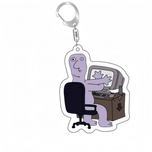 Smiling Friends Fun Collection Lovely Couple Keychain Hanging Face Fans Bag Charms Cartoon Móc Khóa In Theo Yêu Cầu, Chất Liệu Mica Trong Suốt In 2 Mặt , Dày 4mm