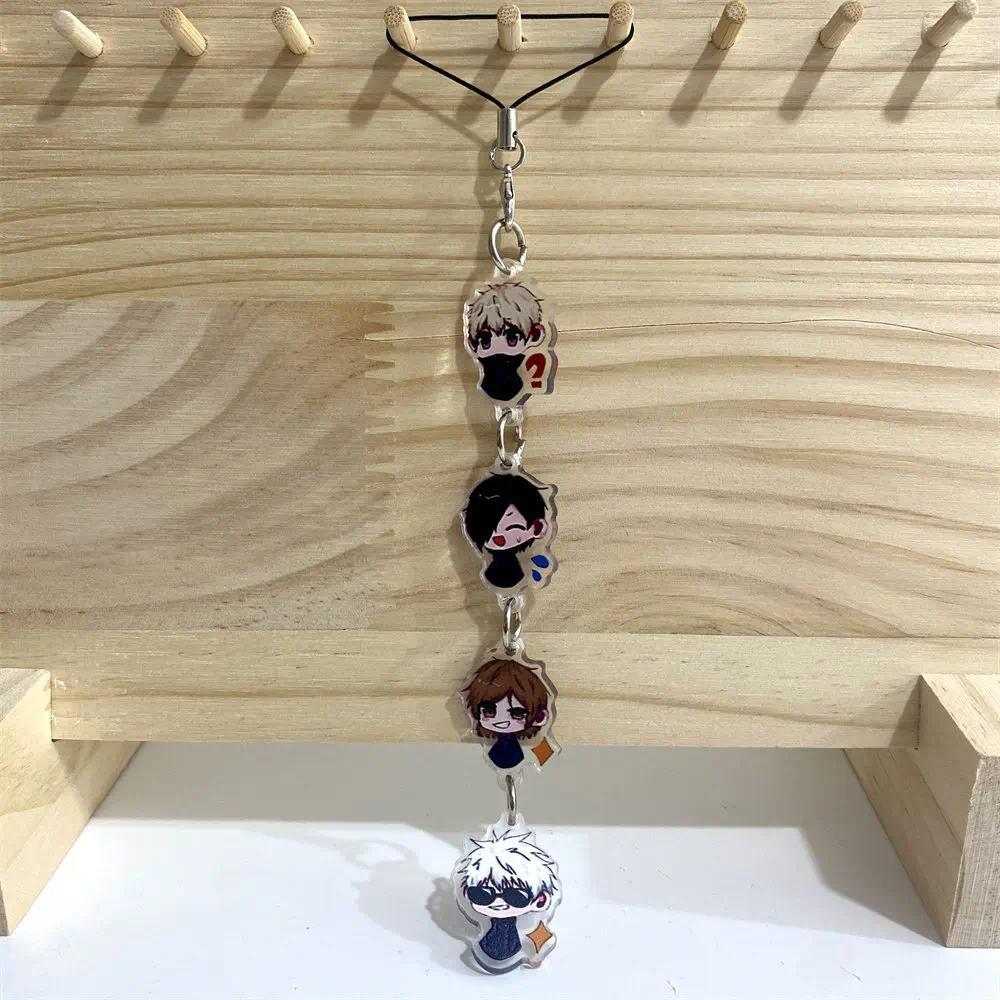 Spell Return Lanyard Xia Youjie Gojo Gofu Kuroe Phone Lanyard Studentbag Cute Anime Keychain Móc Khóa In Theo Yêu Cầu, Chất Liệu Mica Trong Suốt In 2 Mặt , Dày 4mm 3 Spell Return Lanyard Xia Youjie Gojo Gofu Kuroe Phone Lanyard Studentbag Cute Anime Keychain Móc Khóa In Theo Yêu Cầu, Chất Liệu Mica Trong Suốt In 2 Mặt , Dày 4mm - Ảnh 3