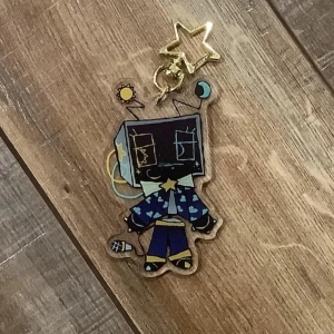 Startime Vee Rob Inspired Acrylic Keychain Cute Cartoon Game Character Pendant Móc Khóa In Theo Yêu Cầu, Chất Liệu Mica Trong Suốt In 2 Mặt , Dày 4mm
