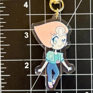 Steven Universe Anime Character Acrylic Keychain Double Sided Charms Collectible Pendants For Móc Khóa In Theo Yêu Cầu, Chất Liệu Mica Trong Suốt In 2 Mặt , Dày 4mm