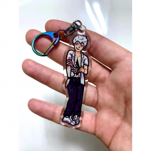 Summer Hikaru Died Epoxy Resin Heart Handmade Keychain Unique Memorial T For Lovers Of Sad Móc Khóa In Theo Yêu Cầu, Chất Liệu Mica Trong Suốt In 2 Mặt , Dày 4mm
