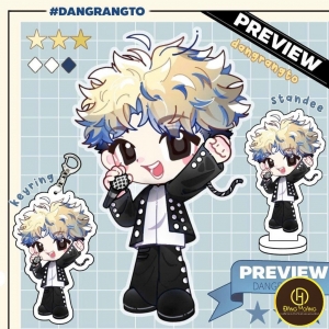 Super Cute Dangrangto Keychain Móc Khóa In Theo Yêu Cầu, Chất Liệu Mica Trong Suốt In 2 Mặt , Dày 4mm