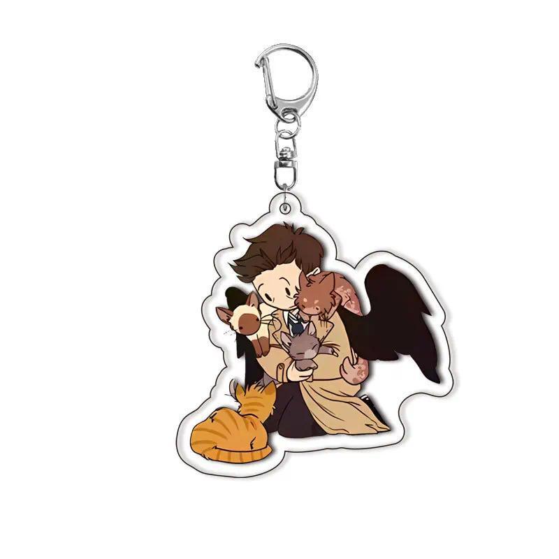 Supernatural Keychains Dean Sam Winchester Keyring Hot Accessorie Bag Keychain Ring Birthday Móc Khóa In Theo Yêu Cầu, Chất Liệu Mica Trong Suốt In 2 Mặt , Dày 4mm 7 Supernatural Keychains Dean Sam Winchester Keyring Hot Accessorie Bag Keychain Ring Birthday Móc Khóa In Theo Yêu Cầu, Chất Liệu Mica Trong Suốt In 2 Mặt , Dày 4mm - Ảnh 7