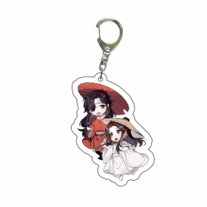 Sweet Anime Tian Guan Ci Fu Keychain Man Heaven Officials Blessing Doll Bag Jewelry Key Móc Khóa In Theo Yêu Cầu, Chất Liệu Mica Trong Suốt In 2 Mặt , Dày 4mm