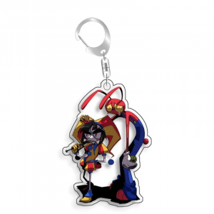 The Amazing Digital Circus Jax Pomni Rata Gangle Mica Keychain Móc Khóa In Theo Yêu Cầu, Chất Liệu Mica Trong Suốt In 2 Mặt , Dày 4mm