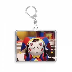 The Amazing Digital Circus Rata Pomni Gangle Kinger Mica Selfmade Cute Cartoon Anime Keychain Móc Khóa In Theo Yêu Cầu, Chất Liệu Mica Trong Suốt In 2 Mặt , Dày 4mm