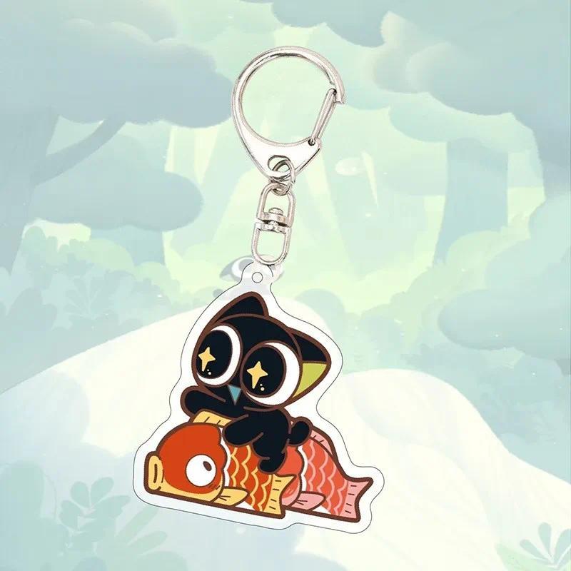 The Legend Of Kawaii Black Cat Keychain Bag Charm Anime Wander Journey Inspired Master Móc Khóa In Theo Yêu Cầu, Chất Liệu Mica Trong Suốt In 2 Mặt , Dày 4mm 4 The Legend Of Kawaii Black Cat Keychain Bag Charm Anime Wander Journey Inspired Master Móc Khóa In Theo Yêu Cầu, Chất Liệu Mica Trong Suốt In 2 Mặt , Dày 4mm - Ảnh 4