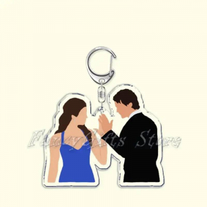 The Vampire Diaries Acrylic Keychain Damon Elena Stefan Pendant Key Chain Ring Mica Keychain Móc Khóa In Theo Yêu Cầu, Chất Liệu Mica Trong Suốt In 2 Mặt , Dày 4mm