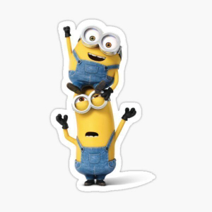 Three Minion Keychain Móc Khóa In Theo Yêu Cầu, Chất Liệu Mica Trong Suốt In 2 Mặt , Dày 4mm