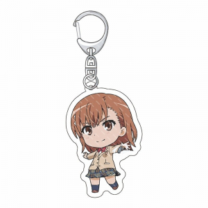 Toaru Kagaku No Railgun Key Chain Men Misaka Mikoto Double-sided Acrylic Keychain, Printed Móc Khóa In Theo Yêu Cầu, Chất Liệu Mica Trong Suốt In 2 Mặt , Dày 4mm