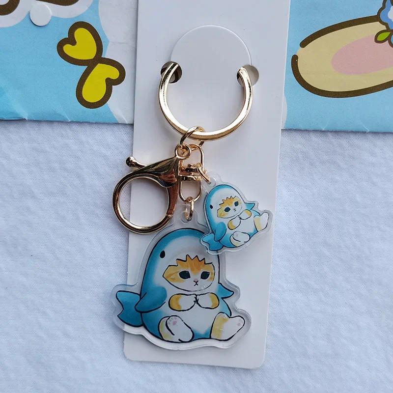 Transparent Double-sided Shark Cat Keychain Cute Cartoon Cat Pendant Animal Cat Keyring Móc Khóa In Theo Yêu Cầu, Chất Liệu Mica Trong Suốt In 2 Mặt , Dày 4mm 4 Transparent Double-sided Shark Cat Keychain Cute Cartoon Cat Pendant Animal Cat Keyring Móc Khóa In Theo Yêu Cầu, Chất Liệu Mica Trong Suốt In 2 Mặt , Dày 4mm - Ảnh 4
