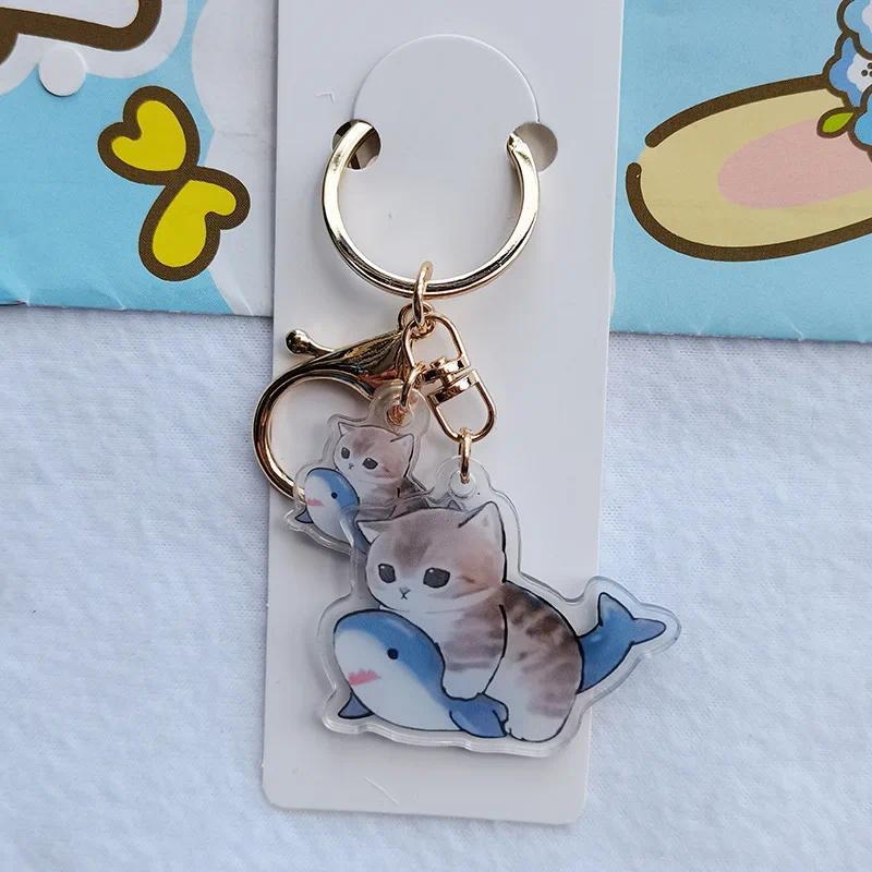 Transparent Double-sided Shark Cat Keychain Cute Cartoon Cat Pendant Animal Cat Keyring Móc Khóa In Theo Yêu Cầu, Chất Liệu Mica Trong Suốt In 2 Mặt , Dày 4mm 6 Transparent Double-sided Shark Cat Keychain Cute Cartoon Cat Pendant Animal Cat Keyring Móc Khóa In Theo Yêu Cầu, Chất Liệu Mica Trong Suốt In 2 Mặt , Dày 4mm - Ảnh 6