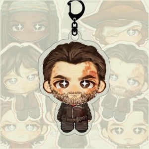 Twd Anime Keychain Unisex Pvc Keychain Bag Charm Key Ring Collectible Keychain Móc Khóa In Theo Yêu Cầu, Chất Liệu Mica Trong Suốt In 2 Mặt , Dày 4mm
