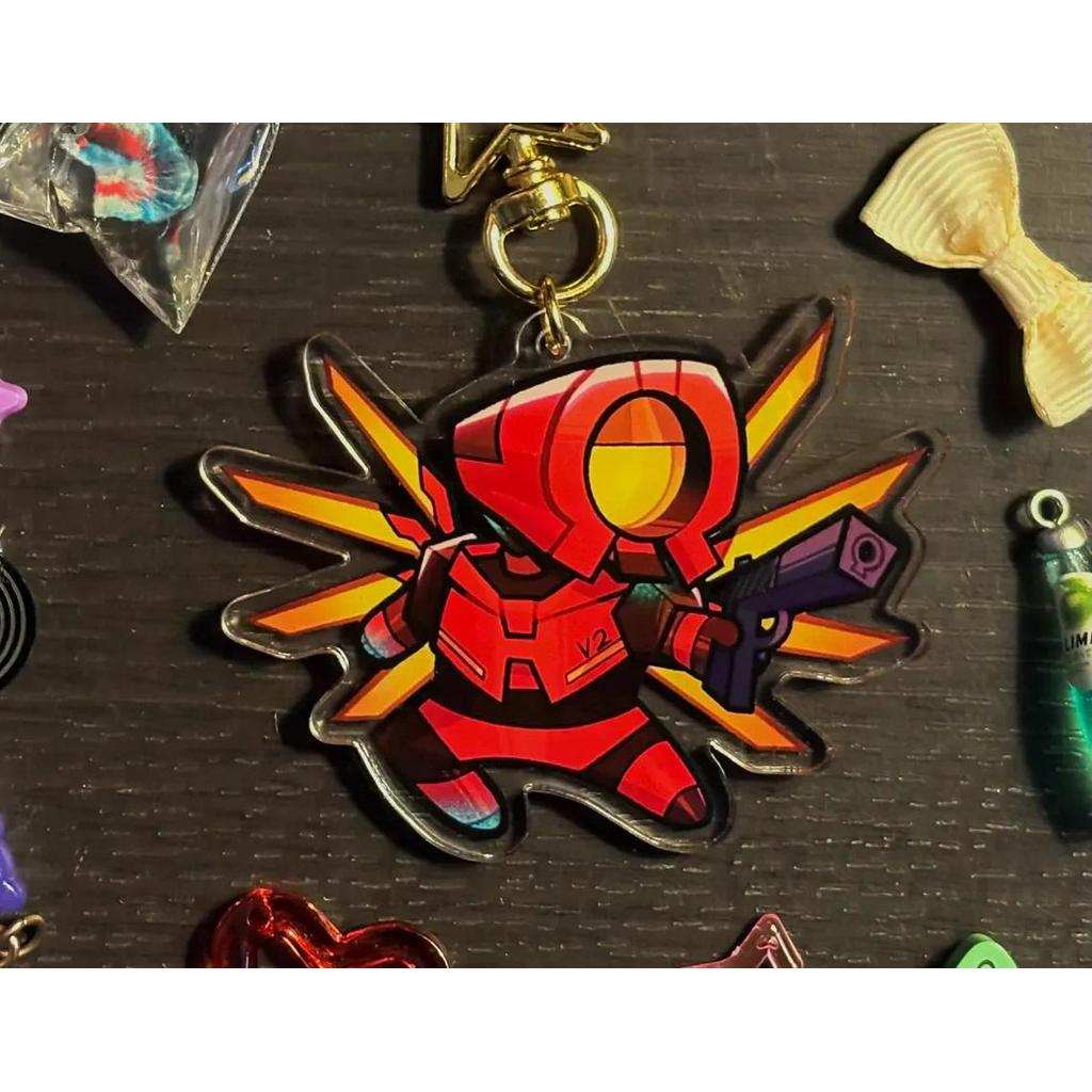 Ultrakill 2” V1/v2 Reversible Acrylic Keychain Charm Fashionable Reusable Bag Tag Accessory Móc Khóa In Theo Yêu Cầu, Chất Liệu Mica Trong Suốt In 2 Mặt , Dày 4mm 2 Ultrakill 2” V1/v2 Reversible Acrylic Keychain Charm Fashionable Reusable Bag Tag Accessory Móc Khóa In Theo Yêu Cầu, Chất Liệu Mica Trong Suốt In 2 Mặt , Dày 4mm - Ảnh 2