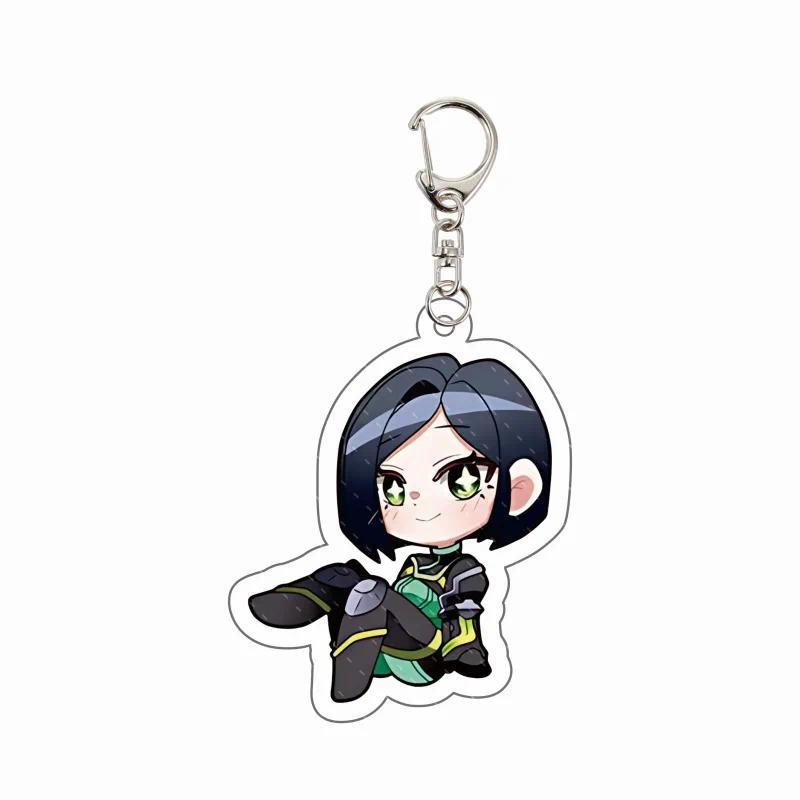 Valorant Double-sided Chibi Jett Sage Killjoy Reyna Bag Accessories Cosplay Móc Khóa In Theo Yêu Cầu, Chất Liệu Mica Trong Suốt In 2 Mặt , Dày 4mm 2 Valorant Double-sided Chibi Jett Sage Killjoy Reyna Bag Accessories Cosplay Móc Khóa In Theo Yêu Cầu, Chất Liệu Mica Trong Suốt In 2 Mặt , Dày 4mm - Ảnh 2