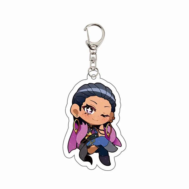 Valorant Double-sided Chibi Jett Sage Killjoy Reyna Bag Accessories Cosplay Móc Khóa In Theo Yêu Cầu, Chất Liệu Mica Trong Suốt In 2 Mặt , Dày 4mm 3 Valorant Double-sided Chibi Jett Sage Killjoy Reyna Bag Accessories Cosplay Móc Khóa In Theo Yêu Cầu, Chất Liệu Mica Trong Suốt In 2 Mặt , Dày 4mm - Ảnh 3