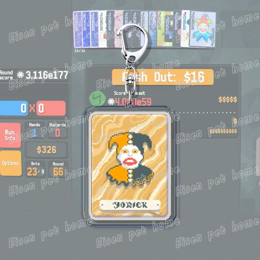 Video Game Balatro Keychains For Accessories Bag Poker Game Keyrings Friends Rebirth Gaming S Móc Khóa In Theo Yêu Cầu, Chất Liệu Mica Trong Suốt In 2 Mặt , Dày 4mm 3 Video Game Balatro Keychains For Accessories Bag Poker Game Keyrings Friends Rebirth Gaming S Móc Khóa In Theo Yêu Cầu, Chất Liệu Mica Trong Suốt In 2 Mặt , Dày 4mm - Ảnh 3