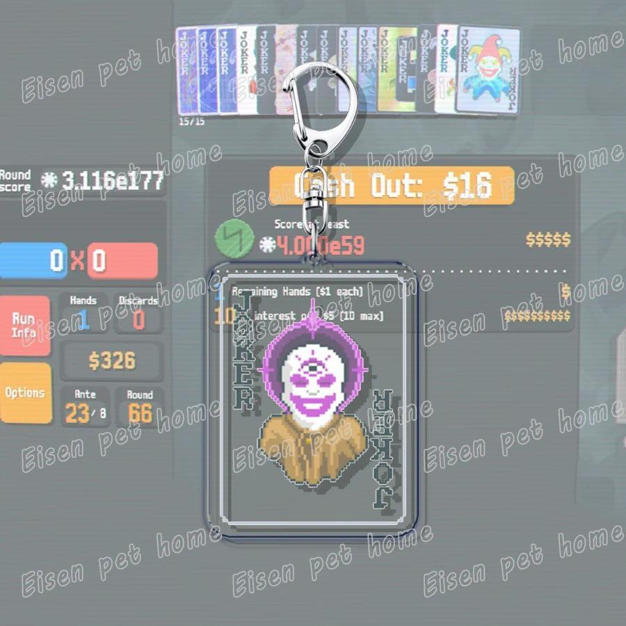 Video Game Balatro Keychains For Accessories Bag Poker Game Keyrings Friends Rebirth Gaming S Móc Khóa In Theo Yêu Cầu, Chất Liệu Mica Trong Suốt In 2 Mặt , Dày 4mm 5 Video Game Balatro Keychains For Accessories Bag Poker Game Keyrings Friends Rebirth Gaming S Móc Khóa In Theo Yêu Cầu, Chất Liệu Mica Trong Suốt In 2 Mặt , Dày 4mm - Ảnh 5