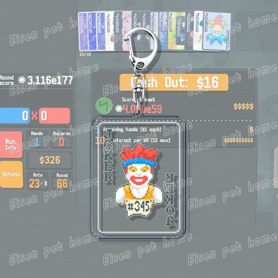 Video Game Balatro Keychains For Accessories Bag Poker Game Keyrings Friends Rebirth Gaming S Móc Khóa In Theo Yêu Cầu, Chất Liệu Mica Trong Suốt In 2 Mặt , Dày 4mm 6 Video Game Balatro Keychains For Accessories Bag Poker Game Keyrings Friends Rebirth Gaming S Móc Khóa In Theo Yêu Cầu, Chất Liệu Mica Trong Suốt In 2 Mặt , Dày 4mm - Ảnh 6