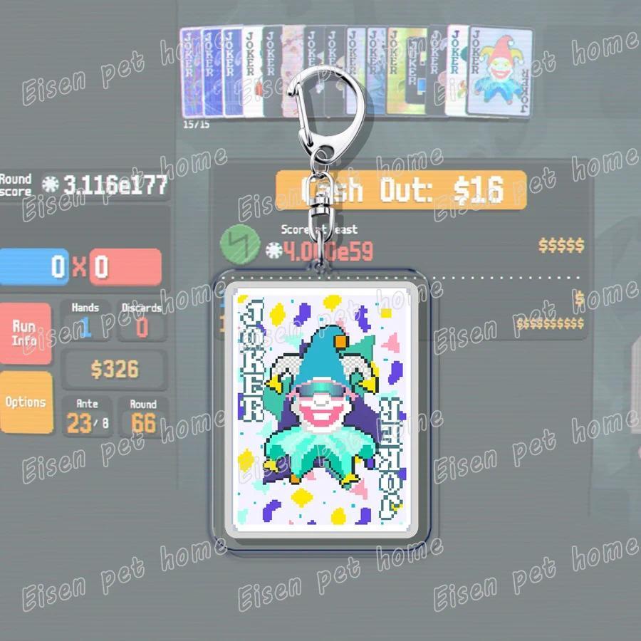 Video Game Balatro Keychains For Accessories Bag Poker Game Keyrings Friends Rebirth Gaming S Móc Khóa In Theo Yêu Cầu, Chất Liệu Mica Trong Suốt In 2 Mặt , Dày 4mm 9 Video Game Balatro Keychains For Accessories Bag Poker Game Keyrings Friends Rebirth Gaming S Móc Khóa In Theo Yêu Cầu, Chất Liệu Mica Trong Suốt In 2 Mặt , Dày 4mm - Ảnh 9