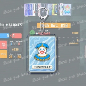 Video Game Balatro Keychains For Accessories Bag Poker Game Keyrings Friends Rebirth Gaming S Móc Khóa In Theo Yêu Cầu, Chất Liệu Mica Trong Suốt In 2 Mặt , Dày 4mm