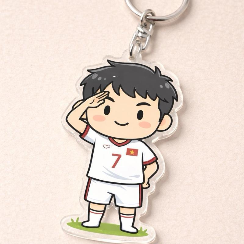 Vietnam National Football Player Keychain Móc Khóa In Theo Yêu Cầu, Chất Liệu Mica Trong Suốt In 2 Mặt , Dày 4mm 6 Vietnam National Football Player Keychain Móc Khóa In Theo Yêu Cầu, Chất Liệu Mica Trong Suốt In 2 Mặt , Dày 4mm - Ảnh 6