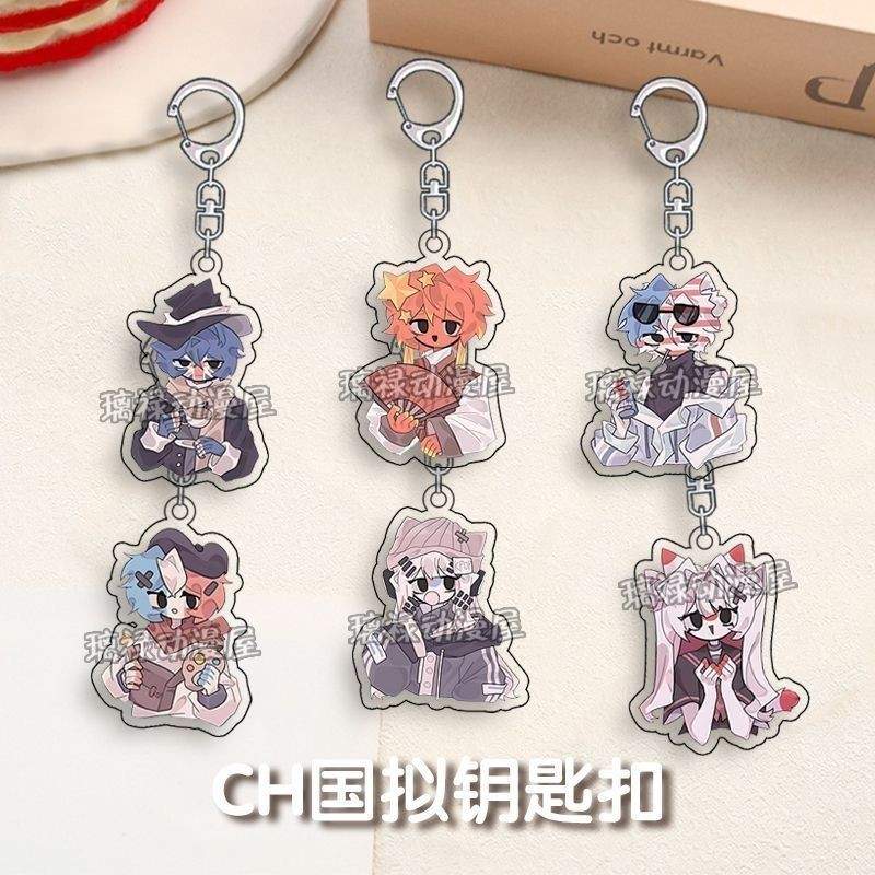 Vu Xuong Countryhumans Country Neon Porcelain American Korea England France Keychain School Móc Khóa In Theo Yêu Cầu, Chất Liệu Mica Trong Suốt In 2 Mặt , Dày 4mm 4 Vu Xuong Countryhumans Country Neon Porcelain American Korea England France Keychain School Móc Khóa In Theo Yêu Cầu, Chất Liệu Mica Trong Suốt In 2 Mặt , Dày 4mm - Ảnh 4